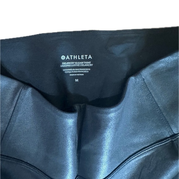 Athleta Delancey Gleam Tight Black Medium - Picture 6 of 7